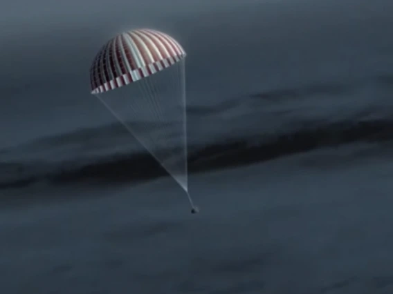 Asteroid sample parachute