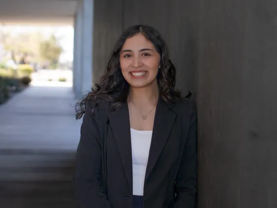 Genesis Villalobos on UArizona campus