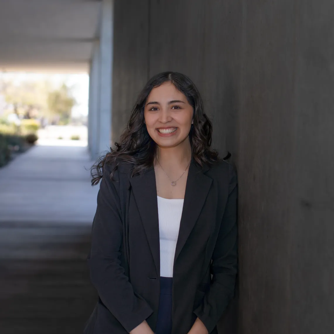 Genesis Villalobos on UArizona campus