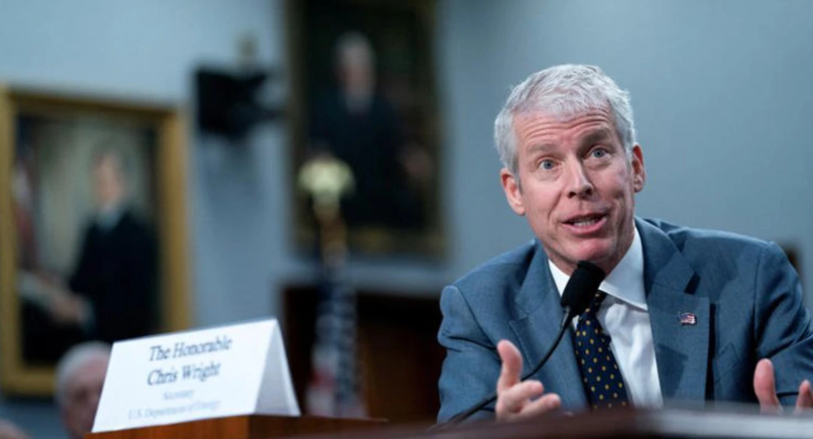 US Department of Energy Secretary Chris Wright testifies before the House Committee on Appropriations Subcommittee on Energy on Capitol Hill in Washington, D.C., U.S., May 7, 2025. REUTERS/Nathan Howard/File Photo
