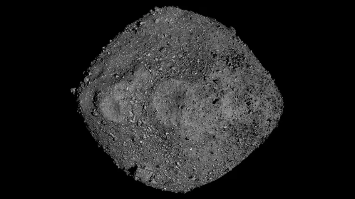 A mosaic of Bennu created from observations made by NASA’s OSIRIS-REx spacecraft, which was in close proximity to the asteroid for over two years. NASA/Goddard/University of Arizona