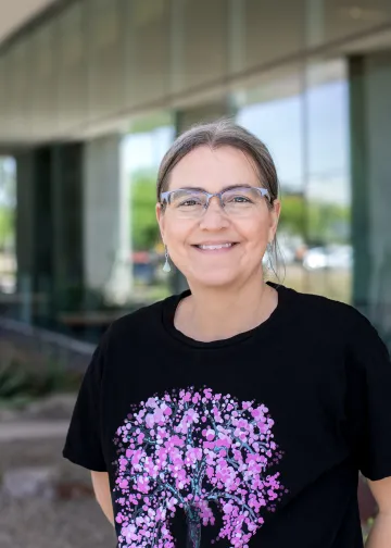 Yvette Mathesen in front of BSRL