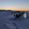 Arctic landscape near the Pituffik Space Base in Greenland